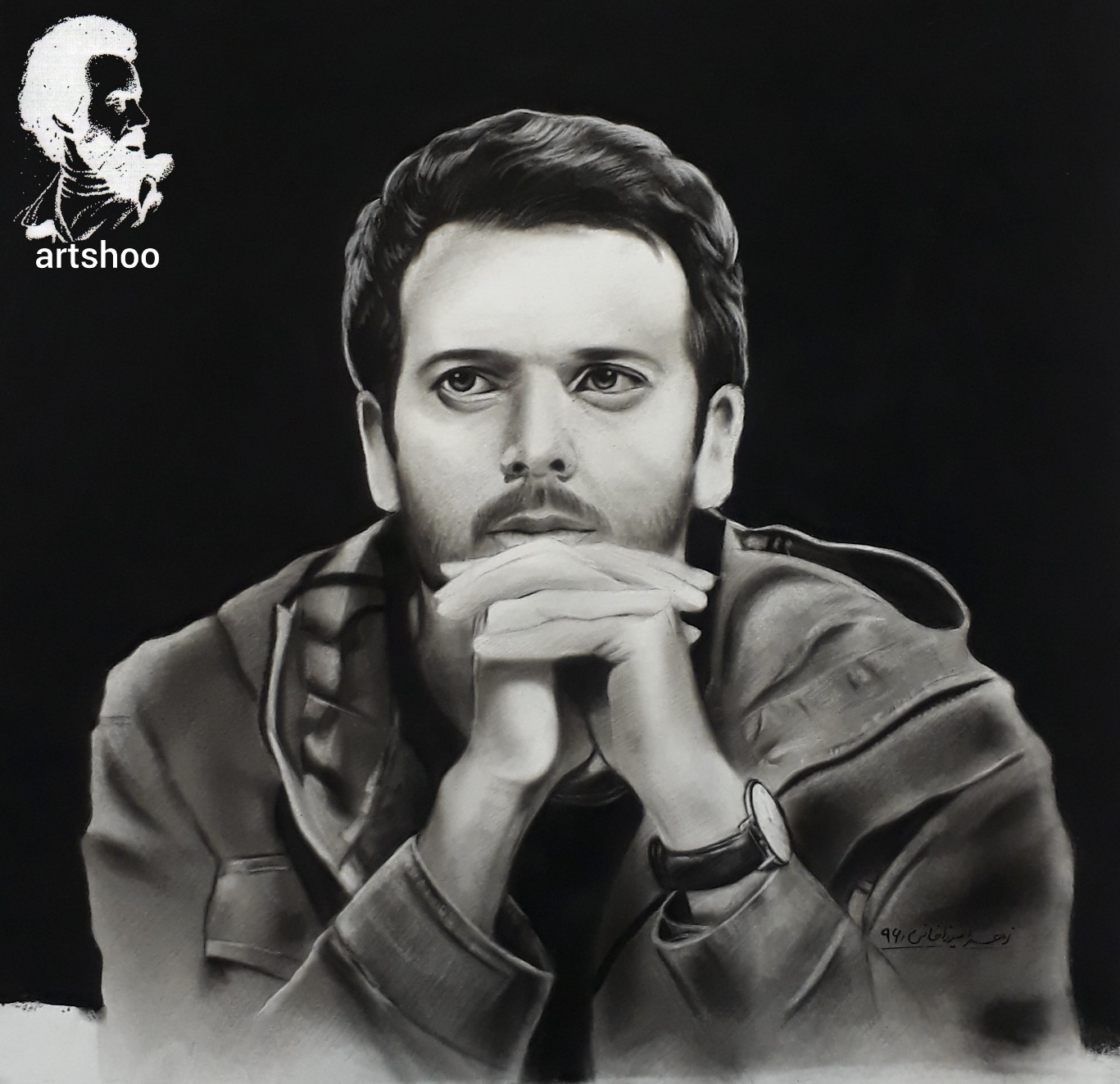 نقاشی سیاه قلم